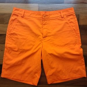 Puma Men's Shorts, 38 W, neon orange